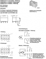 Siemens V23042-B2203-B101 RKF Relais bistabil 2xDC12V 2U