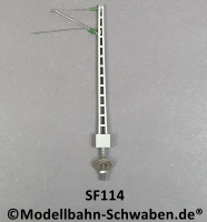 Sommerfeldt #114 H0/H0m Gittermast, DR m. Ausleger, lackiert