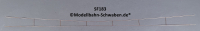 Sommerfeldt #183 H0/H0m DB Fahrdraht, verkupfert, 0,5 x 380mm, beids. offen
