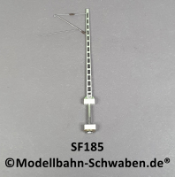 Sommerfeldt #185 H0/H0m Gitter-Streckenmast, m. Ausleger, lackiert