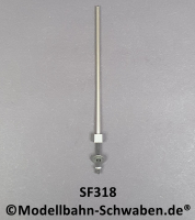 Sommerfeldt #318 H0/H0m H-Profil-Mast aus Neusilber, 130 mm