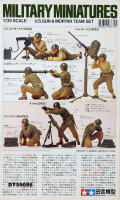 Tamiya 35086 M1:35 U.S. Gun and Mortar Team Set