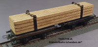 Trix Express 20/158 H0 Langholz- / Drehschemelwagen beladen mit Holz, DB