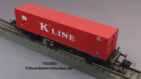 Trix Express 23852 H0 Containertragwagen Lgis, bel. m. 40-Container K Line, DB