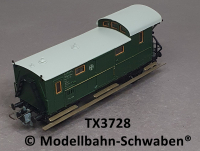 Trix Express 3728 H0 Gepäck-/Packwagen Pwi, BN 075655, DRG, OVP
