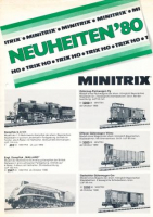 Trix und Minitrix Neuheitenprospekt 1980