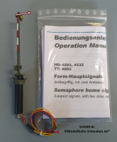 Viessmann 4500 H0 Form-Hauptsignal, Gittermast, einflügelig, Hp0/Hp1