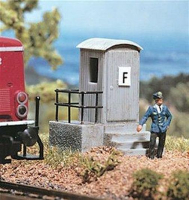 Vollmer 6509 H0 Fernsprechhaus mit Treppenaufgang, Bausatz