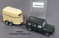 Wiking 06622 H0, MB G-Klasse m. Pferdeanhänger Westfalia, EVP