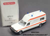 Wiking 07001 H0 MB Binz Krankenwagen, OVP