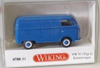 Wiking 078801 H0 VW T1 (Typ 2) Kastenwagen, blau