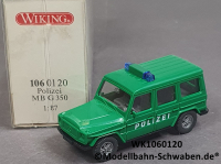 Wiking 1060120 H0 MB G 350, Polizei, OVP