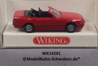 Wiking 14201 H0, MB 500 SL Cabrio, rot, OVP