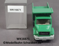 Wiking 16671 H0, Magirus Deutz Muldenkipper, grün, EVP