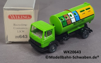 Wiking 20643 H0, MB Recycling Container LKW, OVP