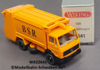 Wiking 22641 H0, MB Preßmüllwagen, BSR, orange, OVP