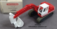 Wiking 24660 H0, Raupenbagger O & K, rot/weiss, OVP