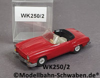 Wiking 250/2 H0, MB 190 SL Cabrio, rot, EVP