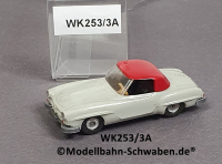 Wiking 253/3A H0, MB 190 SL, Coupedach, grauweiss, EVP