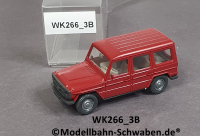 Wiking 266/3B, H0, MB 230G Geländewagen, rubinrot, EVP