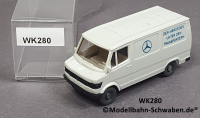 Wiking 280 H0, MB 207 D Kasten, hellgrau, Mercedes unter den Transportern, EVP