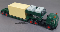 Wiking 29504 H0 MB Schwerlastzug mit Ladung, Grün