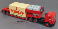 Wiking 29504 H0 MB Schwerlastzug Scholpp, Rot