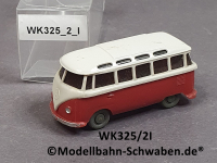 Wiking 325/2I H0, VW T1 Sambabus, braunweiss/rose, EVP