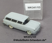 Wiking 341/1D, H0, Opel Rekord Caravan Kombi, grau, EVP