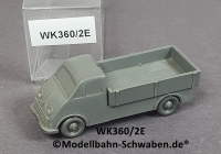 Wiking 360/2E, H0, DKW Pritschenwagen, unverglast, betongrau, EVP