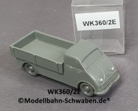 Wiking 360/2E, H0, DKW Pritschenwagen, unverglast, betongrau, EVP