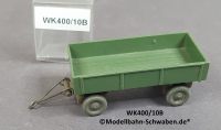 Wiking 400/10B H0, LKW-Anhänger, Pritsche glatt, blaßraun/maigrün EVP