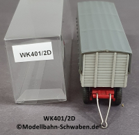 Wiking 401/2D H0, Dreiachs Anhänger, braunrot/lichtgrau EVP