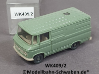 Wiking 409/2, H0, MB L406 Kastenwagen, resedagrün, EVP