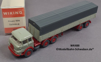 Wiking 488 H0, Krupp 806 Sattelzug, grau/rot, OVP