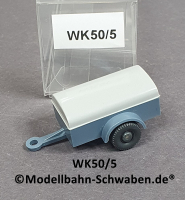 Wiking 50/5 H0 Einachsanhänger, Deckel lichtgrau, EVP