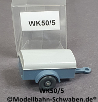 Wiking 50/5 H0 Einachsanhänger, Deckel lichtgrau, EVP