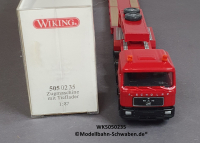 Wiking 5050235 H0 MAN Zugmaschiene mit Tieflader, rot