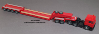 Wiking 5050235 H0 MAN Zugmaschiene mit Tieflader, rot