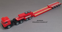 Wiking 5050235 H0 MAN Zugmaschiene mit Tieflader, rot