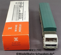 Wiking 517 H0, MB Langpritschen-Sattelzug, unbeschriftet, OVP