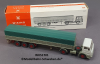 Wiking 517 H0, MB Langpritschen-Sattelzug, unbeschriftet, OVP