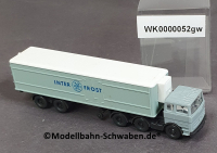 Wiking 52 N MB Kühl-Container Sattelzug, INTERFROST, grau/weiss EVP