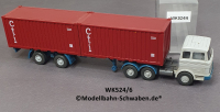 Wiking 524/6 H0, MB LPS2223 Container Sattelzug, querversteift, EVP