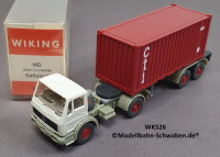 Wiking 526 H0 MB Stahl-Container Sattelzug, CTI, OVP