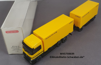 Wiking 5730639 H0 MB Actros Wechselkoffer-Lastzug Post, OVP
