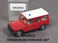 Wiking 609/3, H0, MB 230G VRW Vorausrüstwagen, rot, EVP