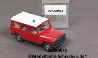 Wiking 609/3, H0, MB 230G VRW Vorausrüstwagen, rot, EVP