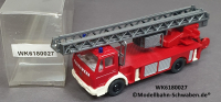 Wiking 6180027 H0 MB Drehleiter DLK 23-12 mit Schlauchrolle, Feuerwehr, EVP