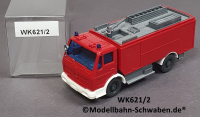 Wiking 621/2 H0 MB 1719 Tanklöschfahrzeug TLF24/50, Feuerwehr, EVP